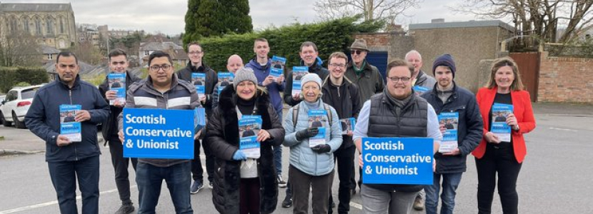 Group photo of Conservative and Unionist Activists in Glasgow